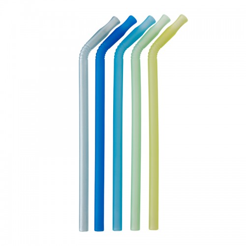 B.box 5pcs Reusable Silicone Straw (5 Straw + 1 Cleaner) | 3 years +